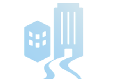 再開発工事のイラスト